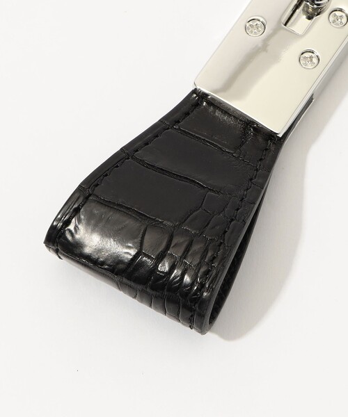 TOMORROWLAND （トゥモローランド）の「【別注】BROOKLYN MUSEUM クロコダイル キーホルダー（キーケース/キーアクセサリー・メンズ・チャコールグレー/ブラック・FREE）」の6枚目の写真