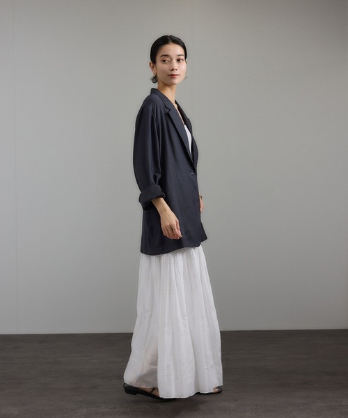 SALON adam et rope'（サロン アダム エ ロペ）の「ダイヤプリーツスカート（スカート・レディース・ホワイト/ブラック・FREE）」の4枚目の写真