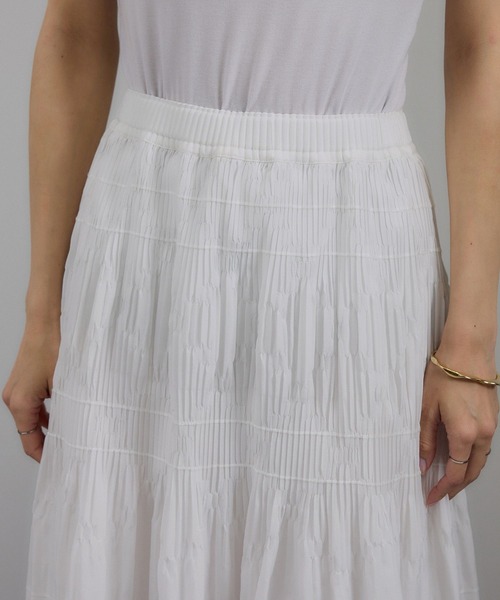 SALON adam et rope'（サロン アダム エ ロペ）の「ダイヤプリーツスカート（スカート・レディース・ホワイト/ブラック・FREE）」の14枚目の写真