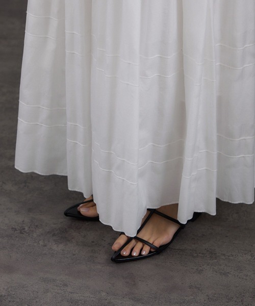 SALON adam et rope'（サロン アダム エ ロペ）の「ダイヤプリーツスカート（スカート・レディース・ホワイト/ブラック・FREE）」の15枚目の写真