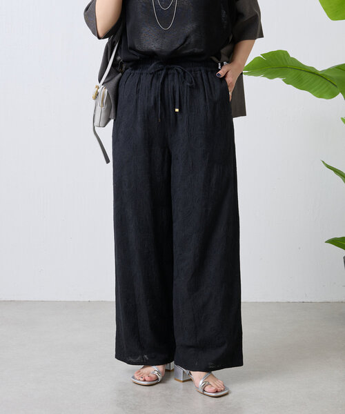 Jena espace merveilleux（ジェナ　エスパスメルヴェイユ）の「ペイズリー刺繍パンツ（その他パンツ・レディース・ブラック/オフホワイト・FREE）」の22枚目の写真