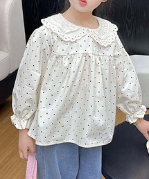 aimoha（アイモハ）の「【aimoha-KIDS-】フリル襟ドット柄ブラウス（シャツ/ブラウス・キッズ）」