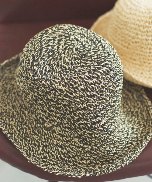 Doux archives(ドゥアルシーヴ)の「クロシェバケットハット(ハット・レディース・ベージュ/ブラック・FREE)」の19枚目の写真