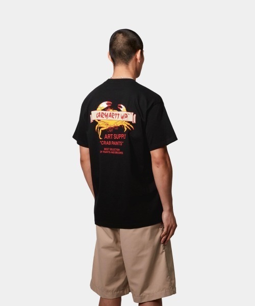 【carhartt】\"S/S Crab Paint\" クラブペイント 半袖Tシャツ/4色 Carhartt WIP Crab Paint T-Shirt | Silver Pine – Page Crab