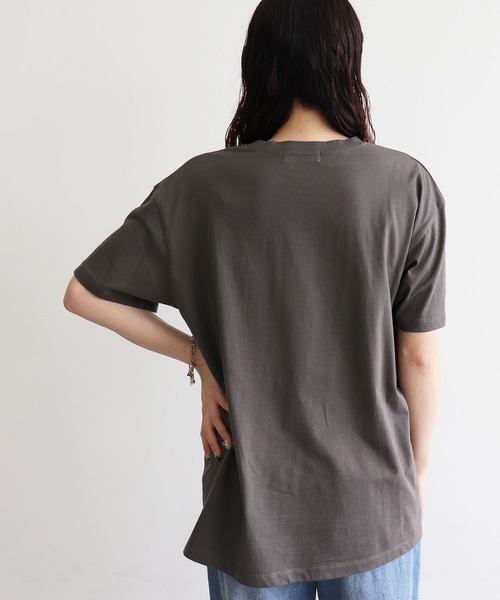 Miffy（ ミッフィー）の「【miffy/ミッフィー】英字プリント半袖Tシャツ（Tシャツ/カットソー・レディース・オフホワイト/チャコール・M～Ｌ/LL～3L）」の10枚目の写真