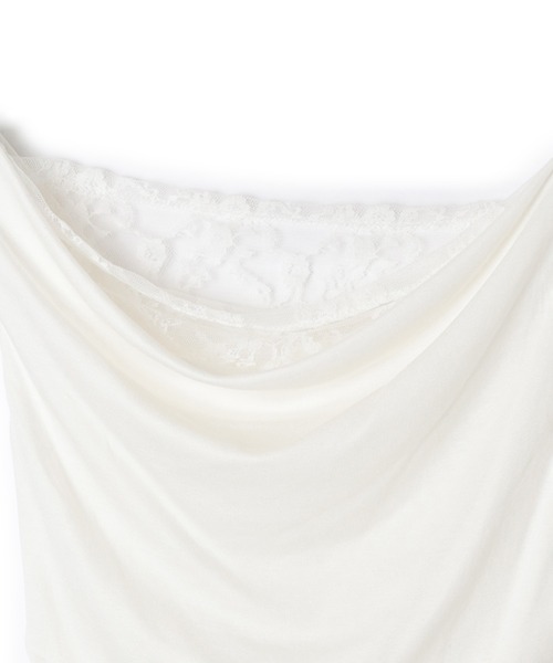 M DOLLY(エムドリー)の「lace layered tops/レースレイヤードトップス(Tシャツ/カットソー・レディース・ホワイト/ブラック・FREE)」の5枚目の写真