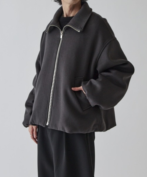 Lui's ルイス ハイクオリティビーバーメルトンZIPブルゾンジャケット Lui's（ルイス）の「ハイクオリティ ビーバーメルトンZIPブルゾン