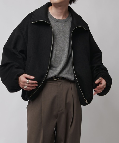 ビーバーメルトンZIPブルゾン（ブルゾン）｜Lui's（ルイス）の