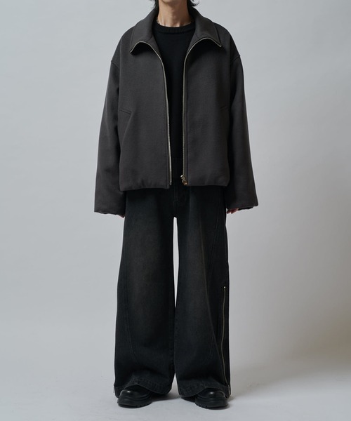 ビーバーメルトンZIPブルゾン（ブルゾン）｜Lui's（ルイス）の