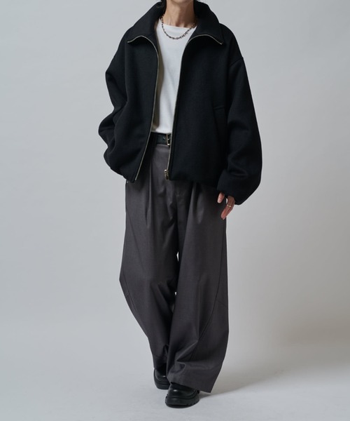 ビーバーメルトンZIPブルゾン（ブルゾン）｜Lui's（ルイス）の