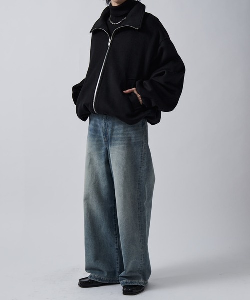 ビーバーメルトンZIPブルゾン（ブルゾン）｜Lui's（ルイス）の