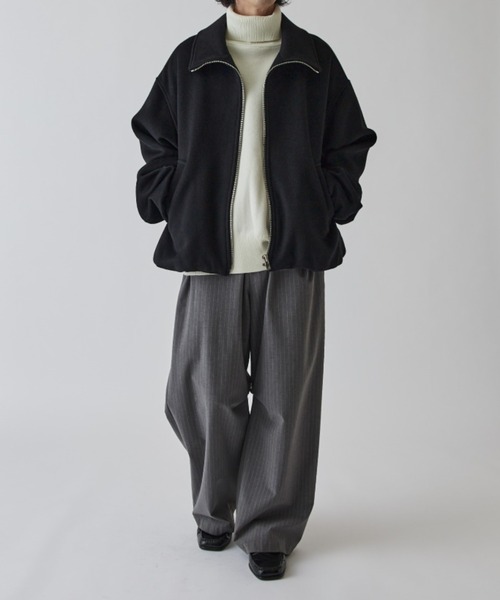 ビーバーメルトンZIPブルゾン（ブルゾン）｜Lui's（ルイス）の