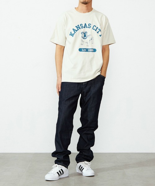 Lee（リー）の「Lee/リー ブルドッグプリントTシャツ【アウトレット店舗・WEB限定】（Tシャツ/カットソー・メンズ・グレー/ホワイト/イエロー・X-LARGE/LARGE/MEDIUM/SMALL）」の9枚目の写真