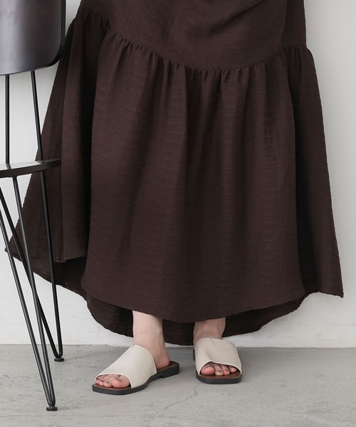 forksy.(フォルクシー)の「【forksy.】フラットソール ベーシック サンダル(サンダル・レディース・ブラック/ベージュ・L/M)」の15枚目の写真