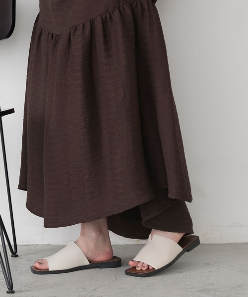 forksy.(フォルクシー)の「【forksy.】フラットソール ベーシック サンダル(サンダル・レディース・ブラック/ベージュ・L/M)」の16枚目の写真