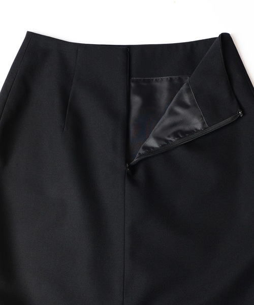 スカート HOLIDAY WOOL TWILL SLIM SKIRT WOOL TWILL SLIM SKIRT ウールツイルスリムスカート（スカート