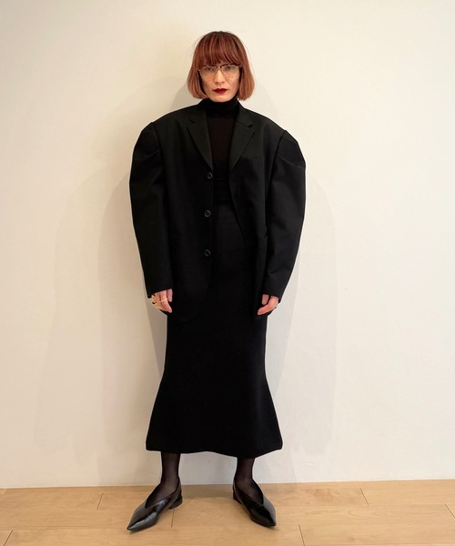 スカート HOLIDAY WOOL TWILL SLIM SKIRT WOOL TWILL SLIM SKIRT ウールツイルスリムスカート（スカート