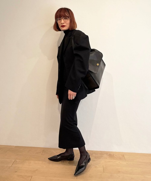 スカート HOLIDAY WOOL TWILL SLIM SKIRT WOOL TWILL SLIM SKIRT ウールツイルスリムスカート（スカート
