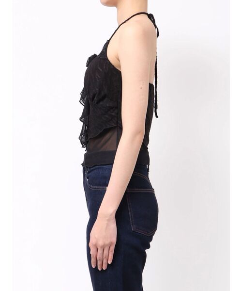 EATME(イートミー)の「カップ付コサージュキャミソール(キャミソール・レディース・オフホワイト/ブラック/グレー・FREE)」の17枚目の写真