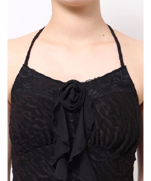 EATME(イートミー)の「カップ付コサージュキャミソール(キャミソール・レディース・オフホワイト/ブラック/グレー・FREE)」の15枚目の写真