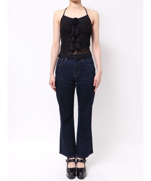 EATME(イートミー)の「カップ付コサージュキャミソール(キャミソール・レディース・オフホワイト/ブラック/グレー・FREE)」の7枚目の写真