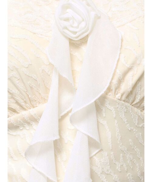 EATME(イートミー)の「カップ付コサージュキャミソール(キャミソール・レディース・オフホワイト/ブラック/グレー・FREE)」の8枚目の写真