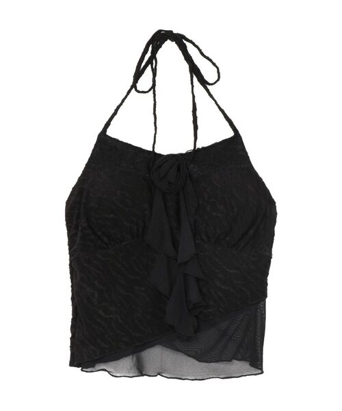 EATME(イートミー)の「カップ付コサージュキャミソール(キャミソール・レディース・オフホワイト/ブラック/グレー・FREE)」の13枚目の写真