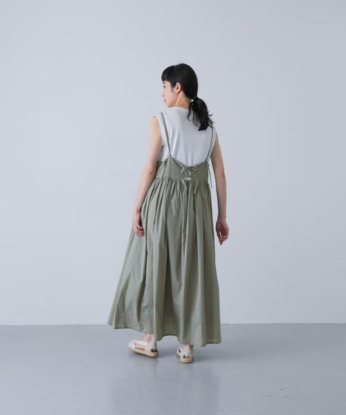 かぐれ(カグレ)の「ピンタックキャミワンピース(ワンピース・レディース・ブラック/グリーン系その他・FREE)」の11枚目の写真