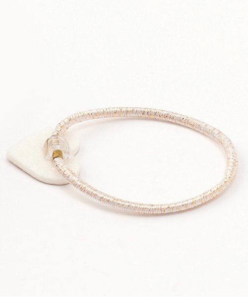 petit main（プティマイン）の「ハートヘアゴム（ヘアゴム・キッズ・アイボリー/ライトピンク/ゴールド・F）」の4枚目の写真