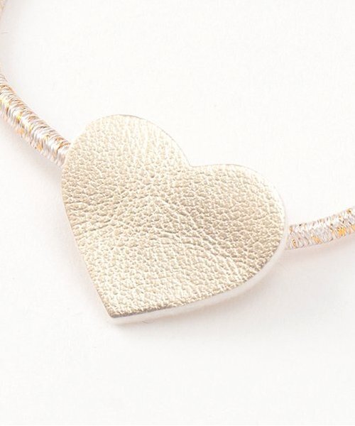 petit main（プティマイン）の「ハートヘアゴム（ヘアゴム・キッズ・アイボリー/ライトピンク/ゴールド・F）」の5枚目の写真