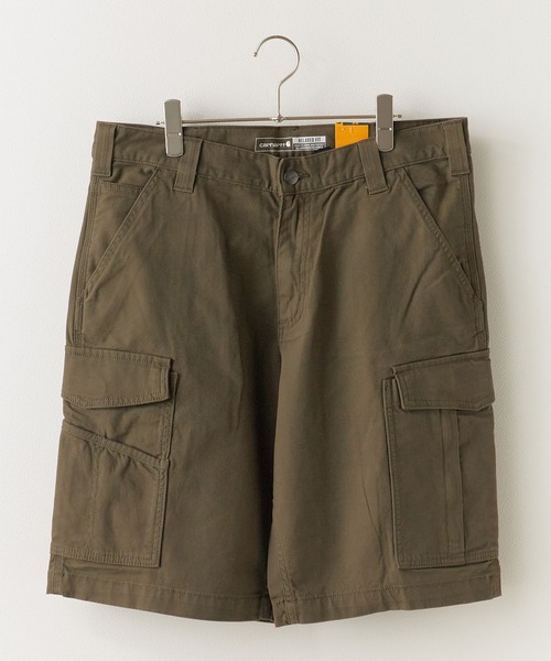 Carhartt（カーハート）の「Carhartt/カーハート Rugged Flex Relaxed Fit Canvas Cargo Work Short パンツ（チノパンツ・メンズ・チャコールグレー/ベージュ/カーキブラウン・30/32/34/36）」の2枚目の写真
