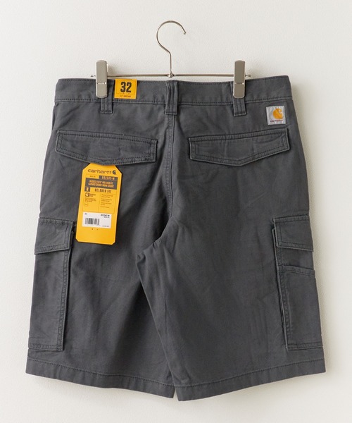 Carhartt（カーハート）の「Carhartt/カーハート Rugged Flex Relaxed Fit Canvas Cargo Work Short パンツ（チノパンツ・メンズ・チャコールグレー/ベージュ/カーキブラウン・30/32/34/36）」の4枚目の写真