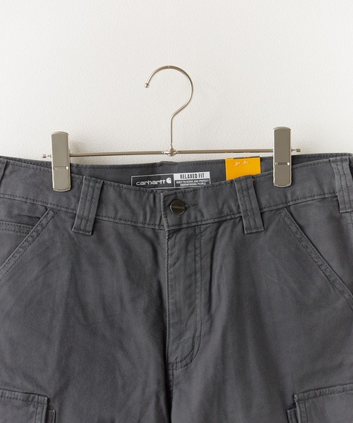 Carhartt（カーハート）の「Carhartt/カーハート Rugged Flex Relaxed Fit Canvas Cargo Work Short パンツ（チノパンツ・メンズ・チャコールグレー/ベージュ/カーキブラウン・30/32/34/36）」の5枚目の写真