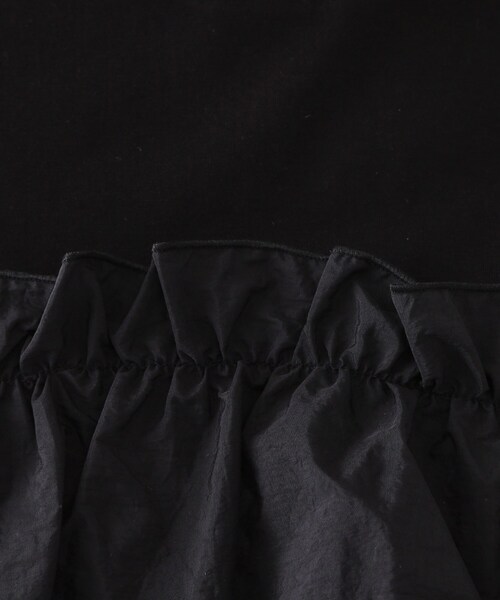OPAQUE.CLIP（オペークドットクリップ）の「◆ダブルフリルデザイントップス【洗濯機洗い可】（Tシャツ/カットソー・レディース・ネイビー/ホワイト/ブラック・38/42/40）」の11枚目の写真