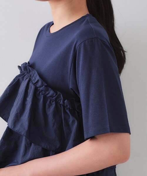 tシャツ 「洗える・WEB限定カラーあり」コンパクトダブルフェイス トップス レディース 楽天市場】Tシャツ カットソー レディース トップス ロング ロン
