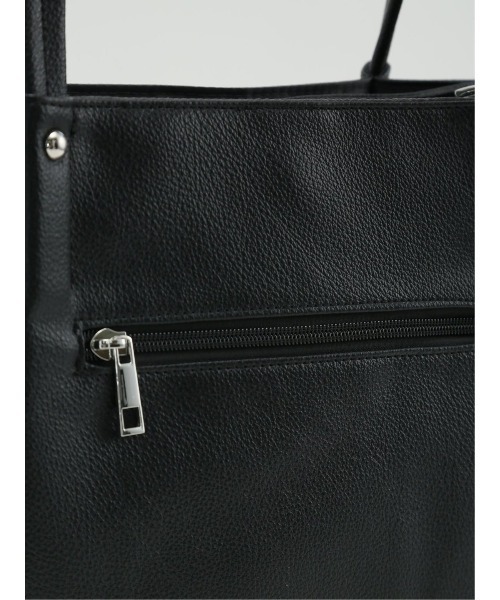 m.f.editorial（エムエフエディトリアル）の「【A4対応】m.f.エディトリアル レディース 10ポケット トートバッグ（トートバッグ・レディース・ブラック/グレー・FREE）」の12枚目の写真