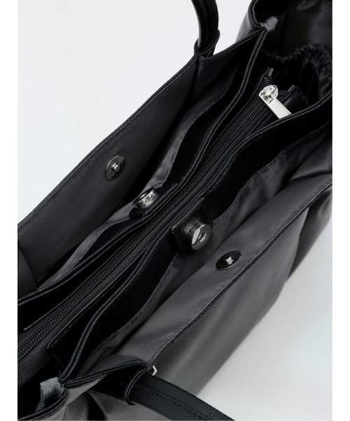 m.f.editorial（エムエフエディトリアル）の「【A4対応】m.f.エディトリアル レディース 10ポケット トートバッグ（トートバッグ・レディース・ブラック/グレー・FREE）」の15枚目の写真