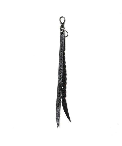 calee キーリング ロング 本物 STUDS LEATHER LONG KEY RING（キーホルダー）｜CALEE（キャリー