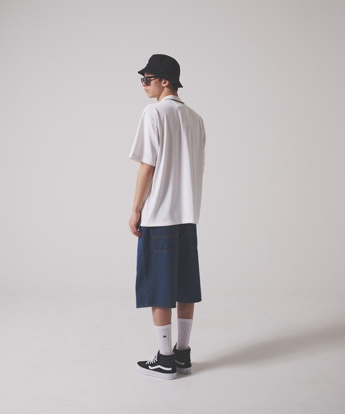 FIRST DOWN（ファーストダウン）の「リネンタッチ ショートスリーブ ロゴ  ポロシャツ（ポロシャツ・メンズ・ホワイト/ブラック・XL/L/M）」の4枚目の写真