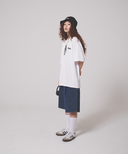 FIRST DOWN（ファーストダウン）の「リネンタッチ ショートスリーブ ロゴ  ポロシャツ（ポロシャツ・メンズ・ホワイト/ブラック・XL/L/M）」の6枚目の写真