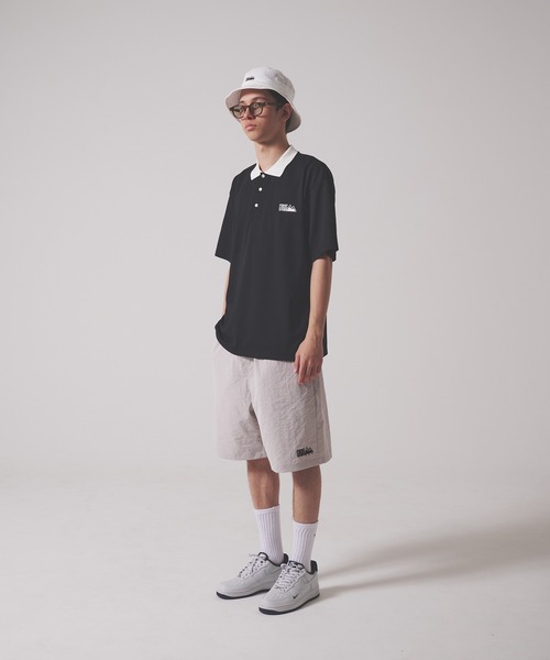 FIRST DOWN（ファーストダウン）の「リネンタッチ ショートスリーブ ロゴ  ポロシャツ（ポロシャツ・メンズ・ホワイト/ブラック・XL/L/M）」の8枚目の写真