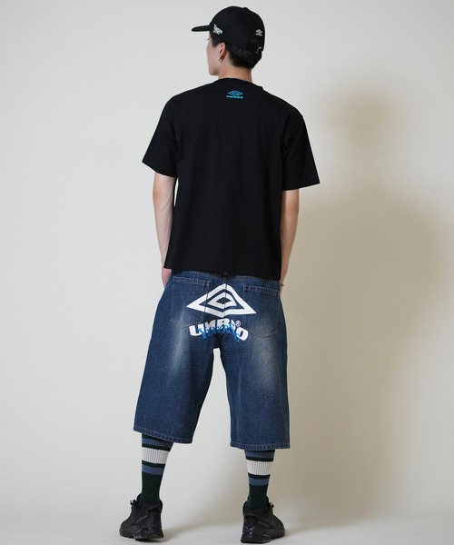 umbro younger song デニムハーフパンツ　黒 Younger Song パンツ 「限定」UMBRO/アンブロ Song/ヤンガー