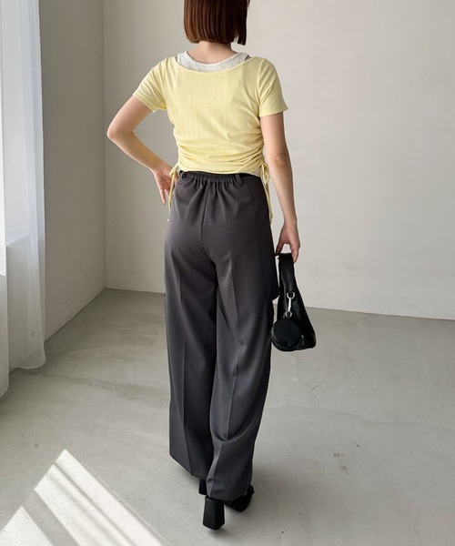 archives（アルシーヴ）の「レイヤード針抜きヘンリーＴＯＰＳ（Tシャツ/カットソー・レディース・ネイビー/イエロー/チャコールグレー・MEDIUM）」の11枚目の写真