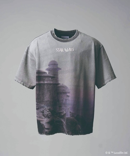 MAISON SPECIAL(メゾンスペシャル)の「《UNISEX》【MOVIE SERIES】「STAR WARS」Prime-Over Crew Neck T-Shirt/「スターウォーズ」プライムオーバークルーネックTシャツ【MAISON SPECIAL/メゾンスペシャル】(Tシャツ/カットソー・メンズ・ブラック/チャコールグレー/ダークブラック・1/2)」の5枚目の写真
