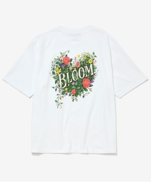 rehacer(レアセル)の「rehacer : Blossom Heart Relax Fit T-shirt / ブロッサムハート リラックス フィットTシャツ(Tシャツ/カットソー・メンズ・ホワイト/ブラック・MEDIUM/LARGE/X-LARGE/SMALL)」の9枚目の写真