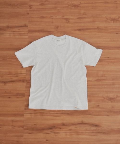 MERLOT(メルロー)の「MERLOTオリジナルベーシックコットンTシャツ(Tシャツ/カットソー・レディース・ライトグレー/レッド/ネイビー/ベージュ・FREE)」の9枚目の写真