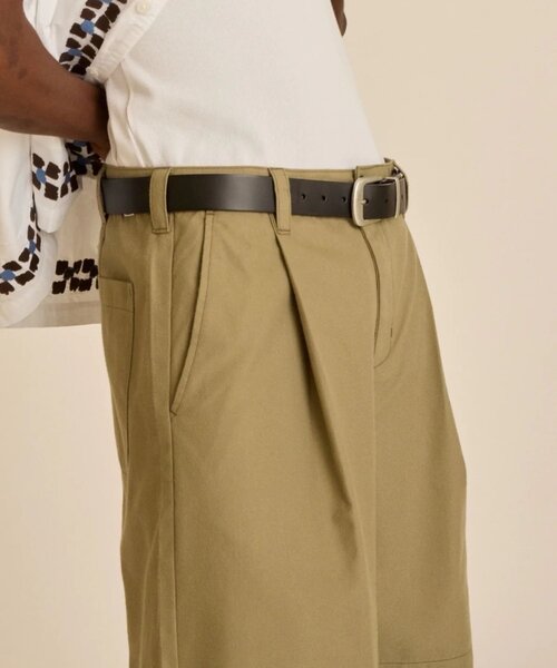 OBEY（オベイ）の「【OBEY】 OLIVER TWILLPLEATED SHORT（その他パンツ・メンズ・サンドベージュ/ブラック・32/34）」の8枚目の写真