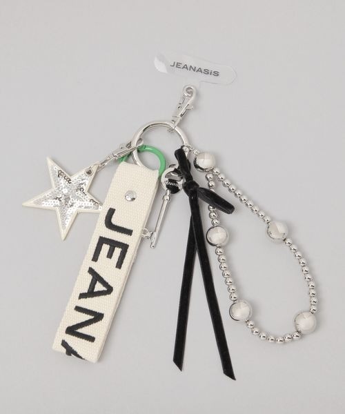 JEANASIS（ジーナシス）の「バンドロゴチャームスマホストラップ/497056（スマホグッズ・レディース・ホワイト系その他/ブラック系その他・FREE）」の12枚目の写真