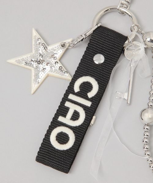 JEANASIS（ジーナシス）の「バンドロゴチャームスマホストラップ/497056（スマホグッズ・レディース・ホワイト系その他/ブラック系その他・FREE）」の3枚目の写真