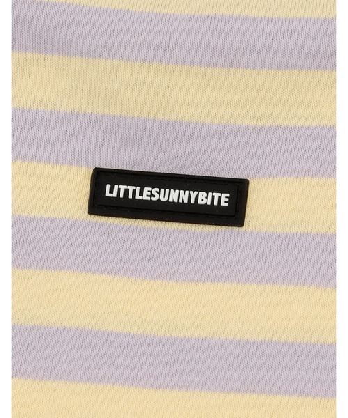 『little sunny bite』crazy stripe fake layered long tee